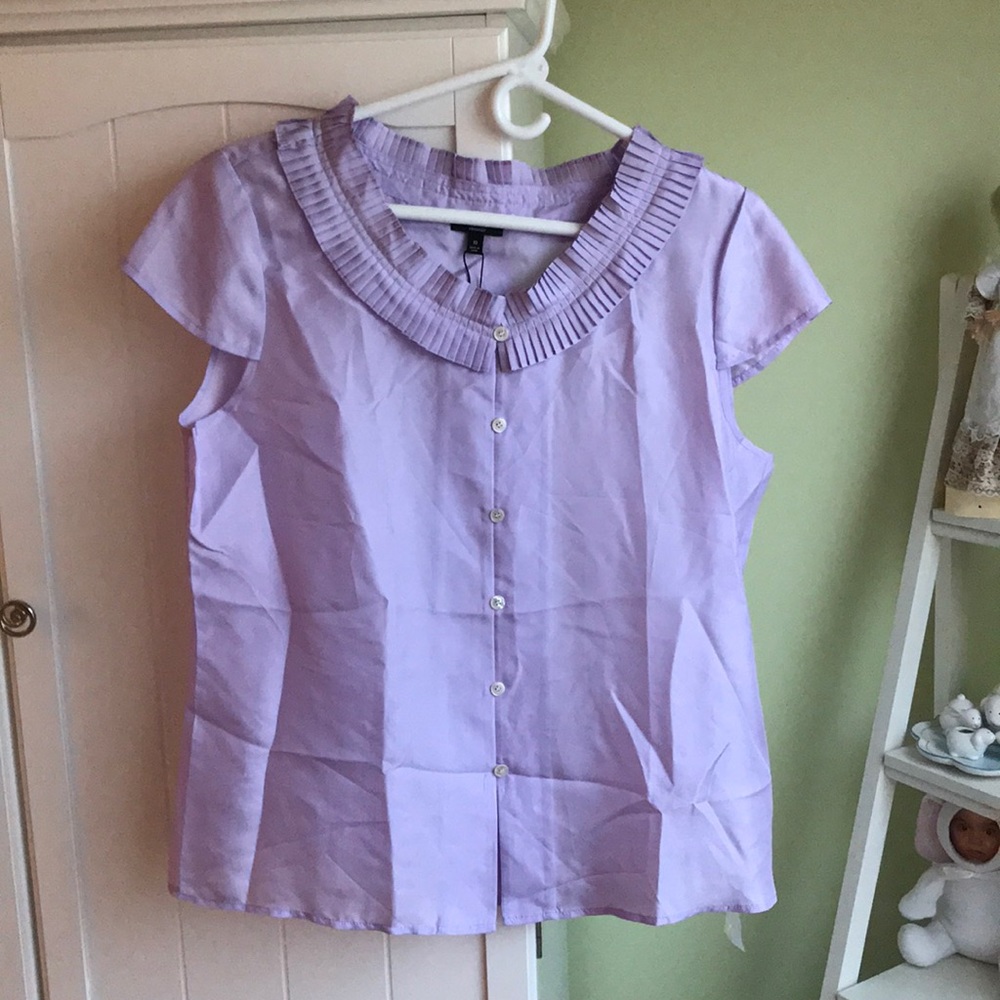 A purple talbots shirt